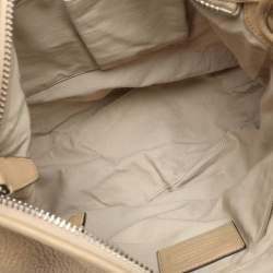 Coach Beige Leather Bleecker Hobo