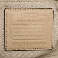 Coach Beige Leather Bleecker Hobo