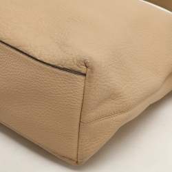 Coach Beige Leather Bleecker Hobo