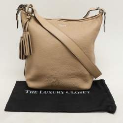 Coach Beige Leather Bleecker Hobo