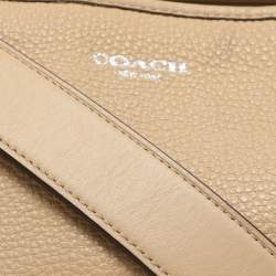 Coach Beige Leather Bleecker Hobo