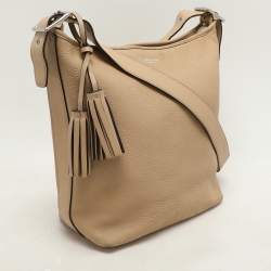 Coach Beige Leather Bleecker Hobo