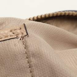 Coach Beige Pebbled Leather Prairie Satchel