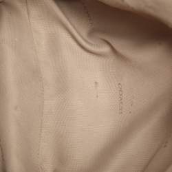 Coach Beige Pebbled Leather Prairie Satchel