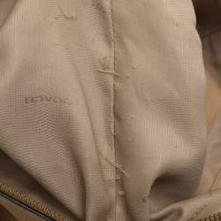 Coach Beige Pebbled Leather Prairie Satchel