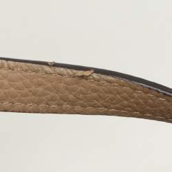 Coach Beige Pebbled Leather Prairie Satchel
