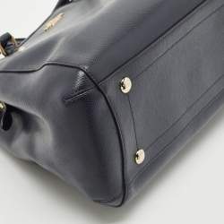 Coach Navy Blue Leather Margot Satchel