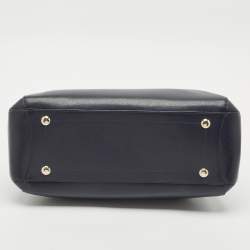 Coach Navy Blue Leather Margot Satchel