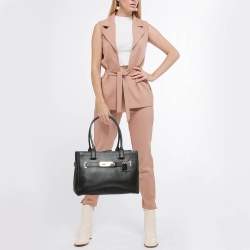 Coach Black Leather Swagger 33 Tote