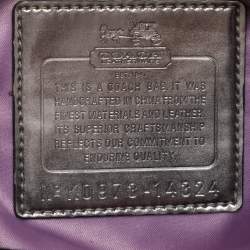 Coach Black Signature Canvas and Leather Op Art Madison Hobo
