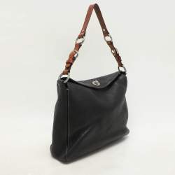 Coach Black Leather Chelsea Turnlock Hobo 