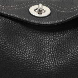Coach Black Leather Chelsea Turnlock Hobo 