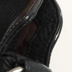 Coach Black Leather Chelsea Turnlock Hobo 