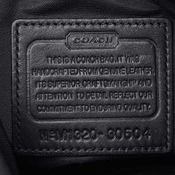 Coach Tan/White Leather Chain Shoulder Bag
