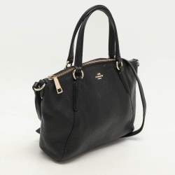 Coach Black Leather Mini Kelsey Satchel