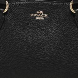 Coach Black Leather Mini Kelsey Satchel