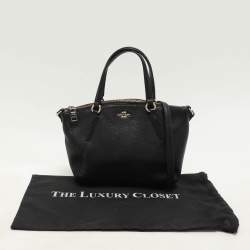 Coach Black Leather Mini Kelsey Satchel