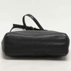 Coach Black Leather Mini Kelsey Satchel