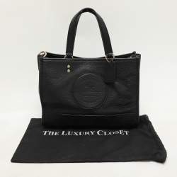 Coach Black Leather Dempsey Carryall Tote 