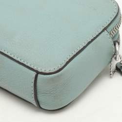 Coach Green Leather Kira Double Zip Crossbody Bag