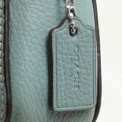 Coach Green Leather Kira Double Zip Crossbody Bag