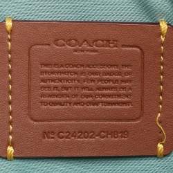 Coach Green Leather Kira Double Zip Crossbody Bag