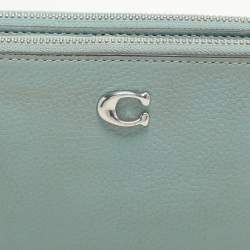 Coach Green Leather Kira Double Zip Crossbody Bag