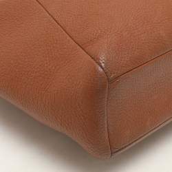 Coach Brown Pebbled Leather Prairie Satchel