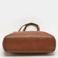 Coach Brown Pebbled Leather Prairie Satchel