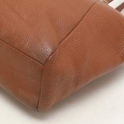 Coach Brown Pebbled Leather Prairie Satchel