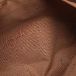 Coach Brown Pebbled Leather Prairie Satchel