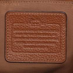 Coach Brown Pebbled Leather Prairie Satchel