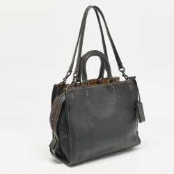 Coach Black Leather Rogue 31 Tote