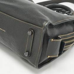 Coach Black Leather Rogue 31 Tote