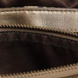 Coach Multicolor Python Embossed Leather Turn Lock Top Handle Bag