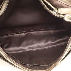 Coach Multicolor Python Embossed Leather Turn Lock Top Handle Bag