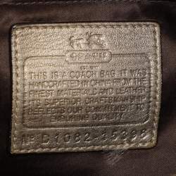 Coach Multicolor Python Embossed Leather Turn Lock Top Handle Bag