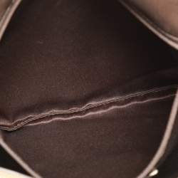 Coach Multicolor Python Embossed Leather Turn Lock Top Handle Bag