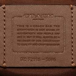 Coach Brown Signature Coated Canvas and Leather City Tote