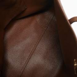 Coach Brown Signature Coated Canvas and Leather City Tote