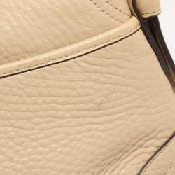 Coach Light Beige Leather C Soho Shoulder Bag