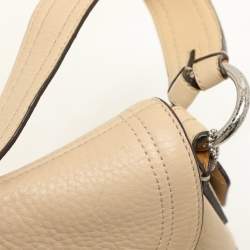 Coach Light Beige Leather C Soho Shoulder Bag