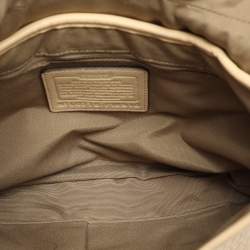 Coach Light Beige Leather C Soho Shoulder Bag