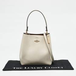 Coach Ivory Leather Small Town Bucket Bag