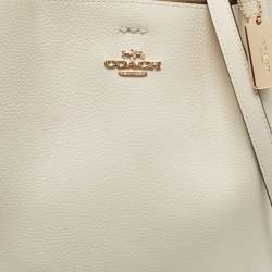 Coach Ivory Leather Small Town Bucket Bag