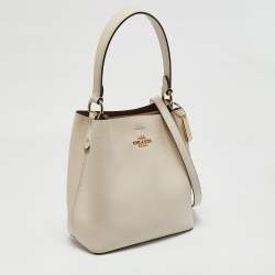 Coach Ivory Leather Small Town Bucket Bag