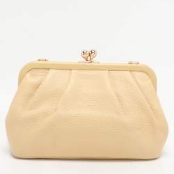 Coach Yellow Leather Nora Kisslock Crossbody Bag