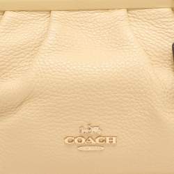 Coach Yellow Leather Nora Kisslock Crossbody Bag