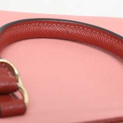 Coach Tri-Color Beige Leather Sydney Satchel