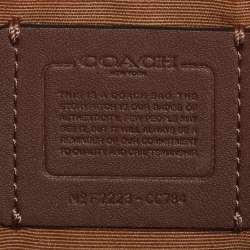 Coach Tri-Color Beige Leather Sydney Satchel
